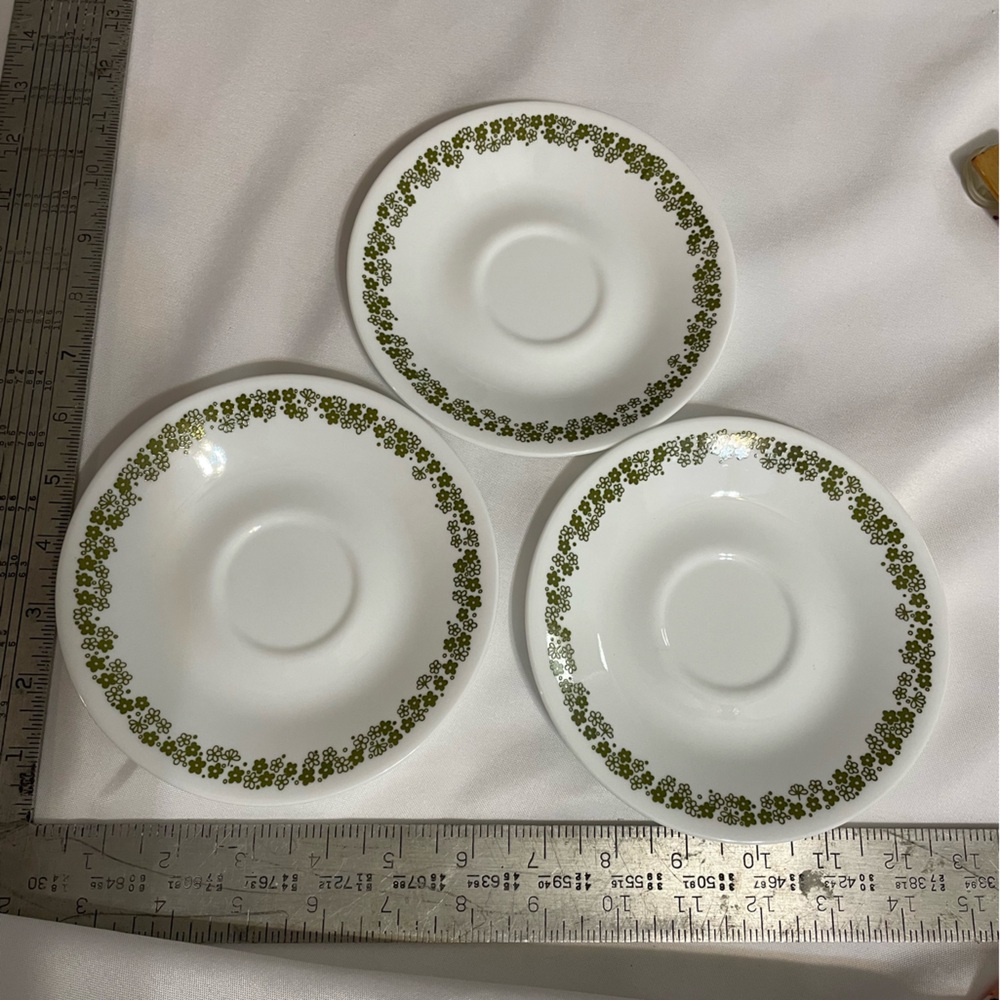 Vintage Corelle by Corning plates Spring Blossom 6 Inch‎ set of 3 dessert plates
